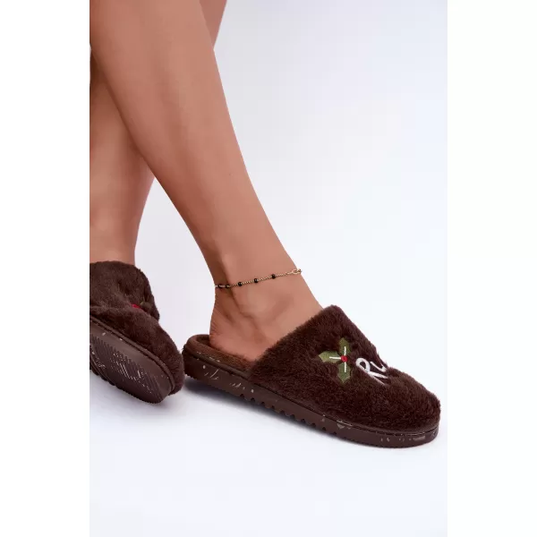  Dámské bačkory BOTO 26PA53-337 DARK BROWN 