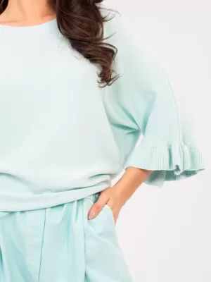 Dámský svetr ITALY MODA IT-SW-99244.98 LIGHT BLUE