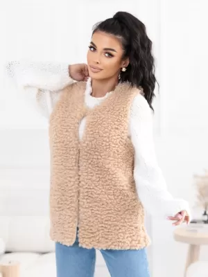 Dámská vesta FACTORY PRICE CS-KZ-14021.96P BEIGE