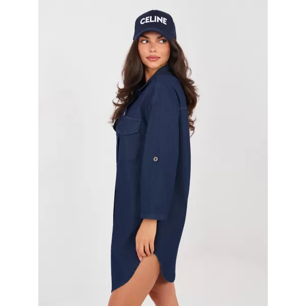  Dámská košile RUE PARIS IT-SK-L6071.93 NAVY 