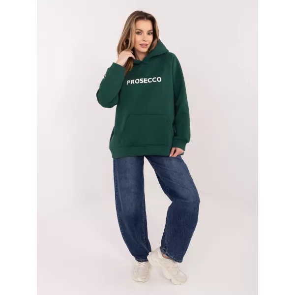 Dámská mikina RUE PARIS RV-BL-A1034.30 DARK GREEN 