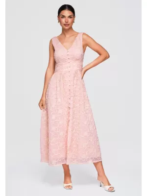 Dámské šaty OMBRE OW-DLR-E0015 PINK