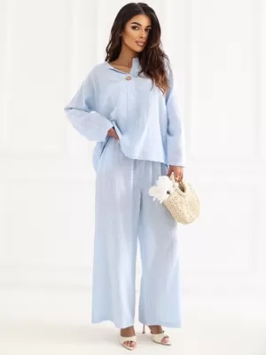 Dámské kalhoty ITALY MODA IT-SP-2873.02 LIGHT BLUE