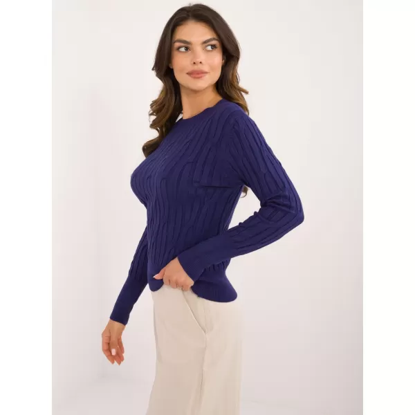  Dámský svetr WOOL FASHION ITALIA AT-SW-2338-2.00 NAVY 