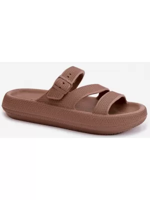 Dámské pantofle BIG STAR SHOES 42155-19 BROWN/BEIGE