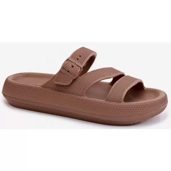  Dámské pantofle BIG STAR SHOES 42155-19 BROWN/BEIGE 
