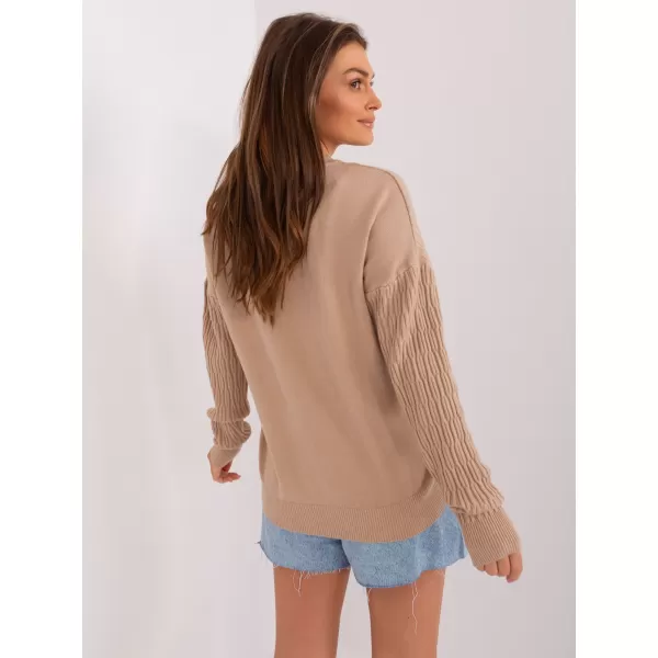  Dámský svetr WOOL FASHION ITALIA AT-SW-2338.14P BEIGE 