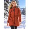 Dámská zimní bunda s beránčí podšívkou DEWBERRY Z6689 TERAKOTA