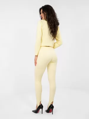 Dámské kalhoty RUE PARIS MI-SP-K22.65 BRIGHT YELLOW