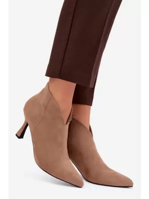 Dámské kotníkové boty BOTO D-219 KHAKI