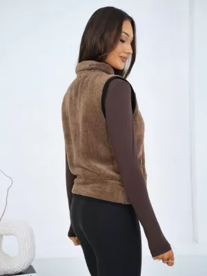 Dámská vesta FACTORY PRICE CS-KZ-BT1031.00 DARK BEIGE
