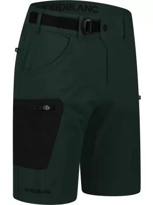 Pánské kraťasy NORDBLANC ARC NBSPM8358 TMAVĚ ZELENÁ