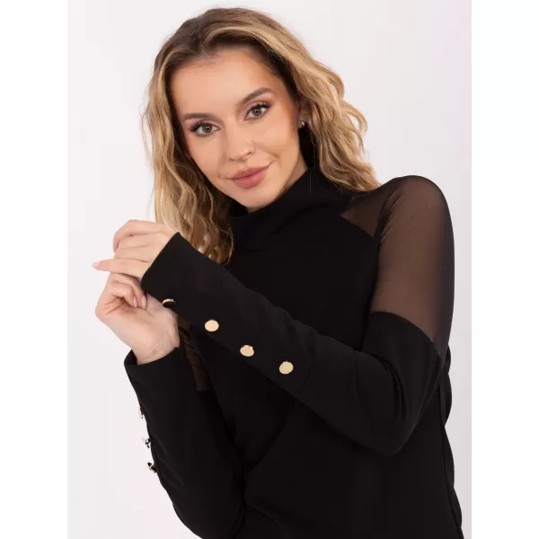  Dámská halenka RUE PARIS MI-BZ-M776.13 BLACK 