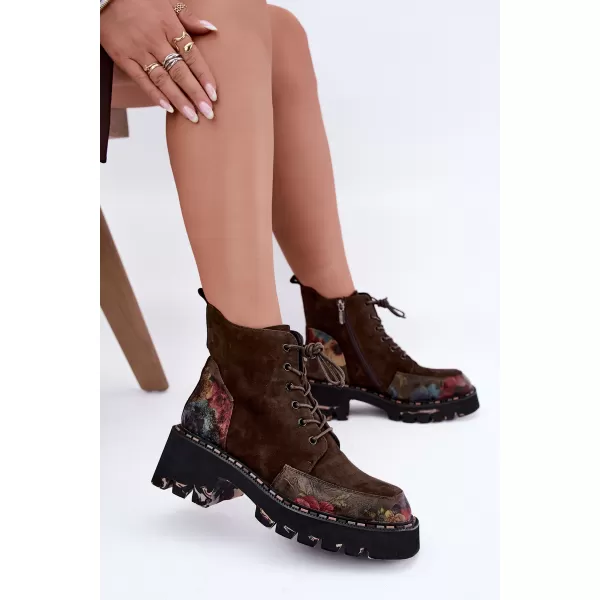  Dámské kotníkové boty ARTIKER 59C0250 BROWN 