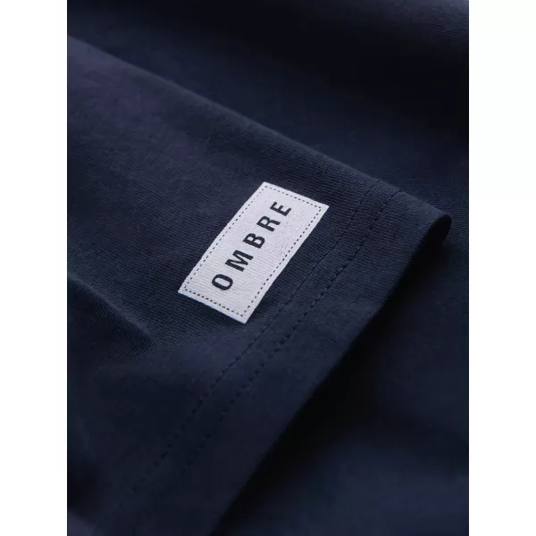  Pánské triko OMBRE OM-TSPT-0269 NAVY BLUE 