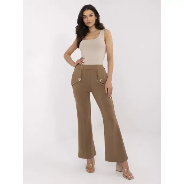  Dámské kalhoty ITALY MODA DHJ-SP-20518.12 LIGHT BROWN 
