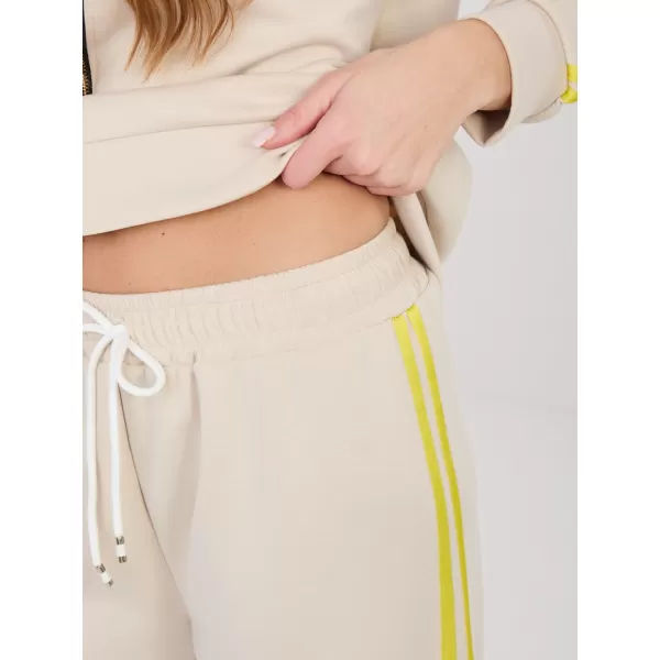  Dámská tepláková souprava RUE PARIS IT-KMPL-21782.93 BEIGE 