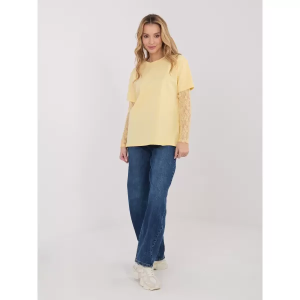  Dámské triko ITALY MODA MI-BZ-4227.61 BRIGHT YELLOW 