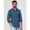 Pánská košile OMBRE K697 DENIM