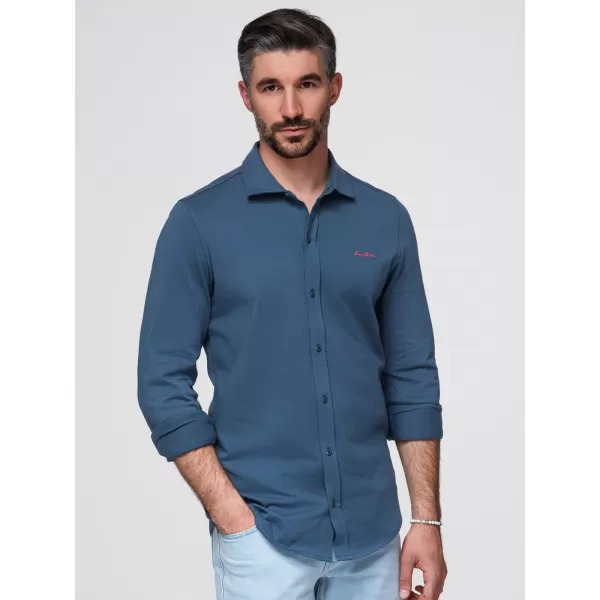  Pánská košile OMBRE K697 DENIM 
