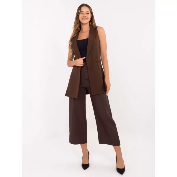  Dámská vesta RUE PARIS IT-KZ-FL5069.84 BROWN 