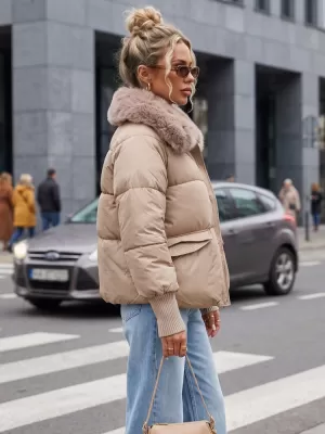 Dámská bunda DSTREET KARAMELOVÁ