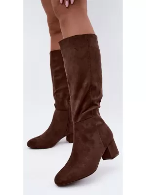 Dámské kozačky S.BARSKI HY62-8131 BROWN