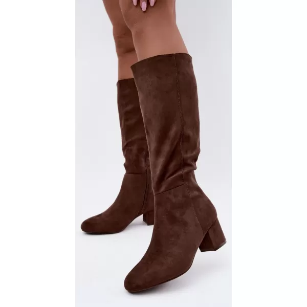 Dámské kozačky S.BARSKI HY62-8131 BROWN 