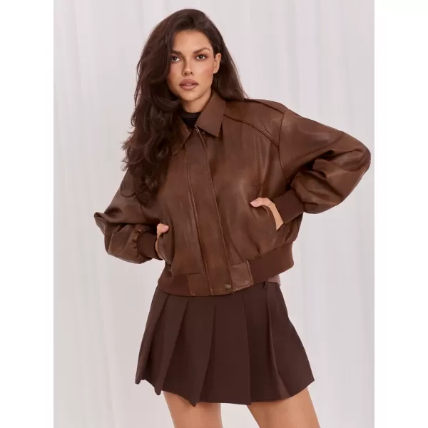  Dámská bunda ITALY MODA IR-KR-AY923.98P BROWN 