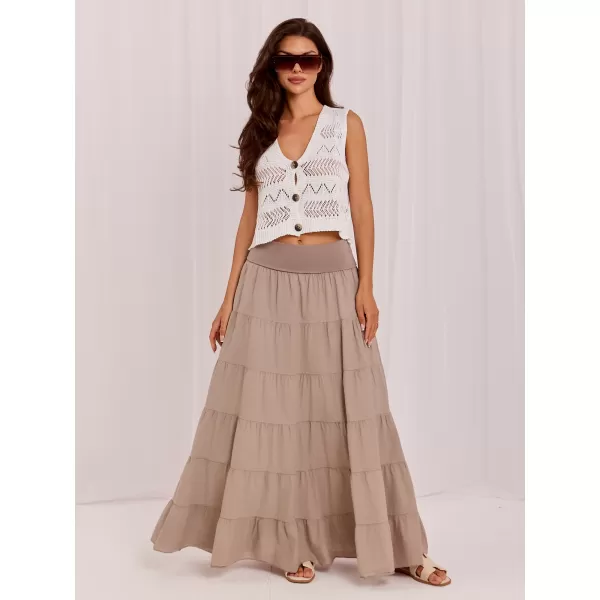  Dámská sukně ITALY MODA IT-SD-FL9357MSL.56 DARK BEIGE 