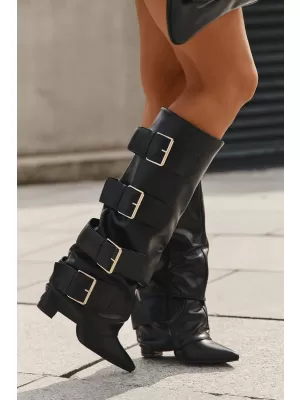 Dámské kozačky BOTO 7677A BLACK