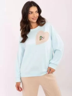 Dámská mikina ITALY MODA DHJ-BL-20322.72 LIGHT BLUE