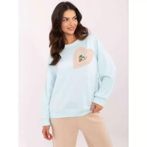  Dámská mikina ITALY MODA DHJ-BL-20322.72 LIGHT BLUE 