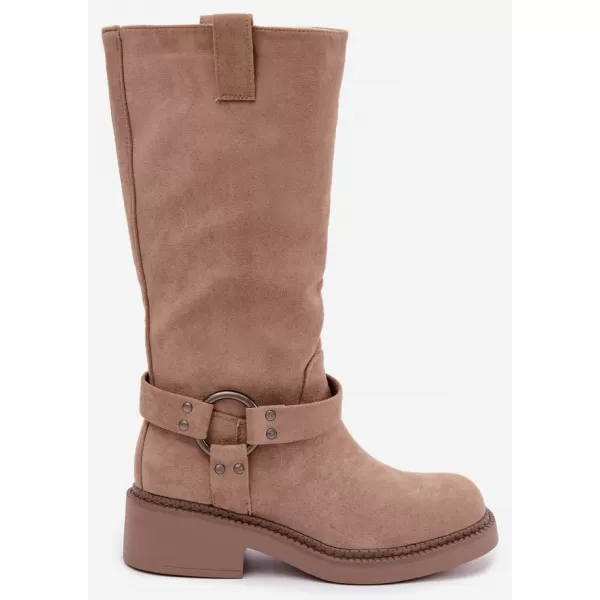  Dámské kozačky BOTO LQ-163 KHAKI 