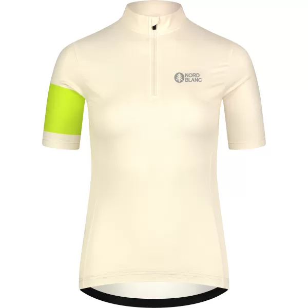  Dámský cyklo dres NORDBLANC ENTHUSIAST NBSLF8084 BÉŽOVÁ 