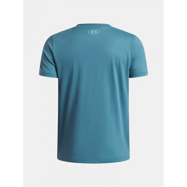  Chlapecké triko UNDER ARMOUR UA B BOXED SPORTS UPDATE SS 1388672-466 MODRÁ 