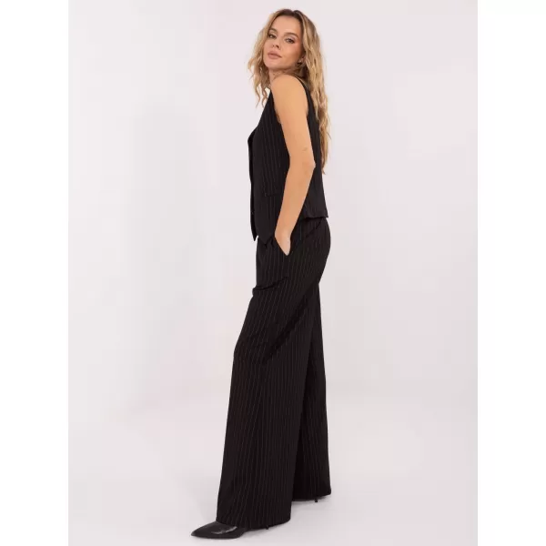  Dámské kalhoty RUE PARIS IT-SP-FL8251.12 NOIRE 