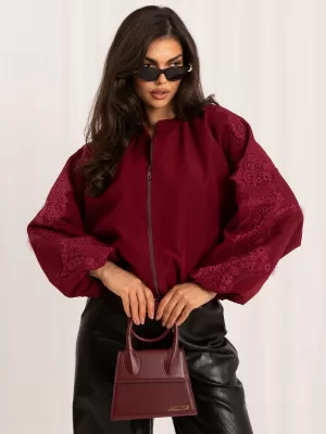 Dámská bunda ITALY MODA MI-KR-3537.74 BURGUNDY
