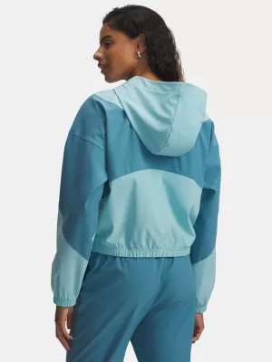 Dámská bunda UNDER ARMOUR RIVAL WOVEN JKT HD 6004849-425 MODRÁ