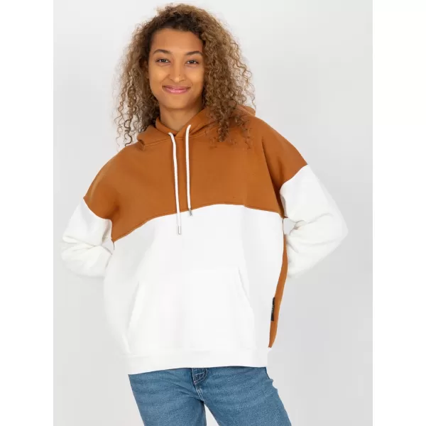  Dámská mikina RUE PARIS AP-BL-AP-3001.98P LIGHT BROWN 