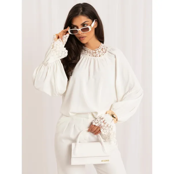  Dámská halenka ITALY MODA MI-BZ-3527.65 ECRU 