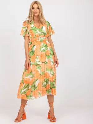 Dámské šaty ITALY MODA DHJ-SK-11331-2.32 ORANGE