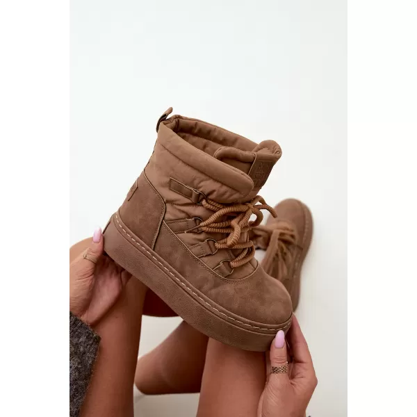  Dámské sněhule BIG STAR SHOES UU274190 BROWN/BEIGE 