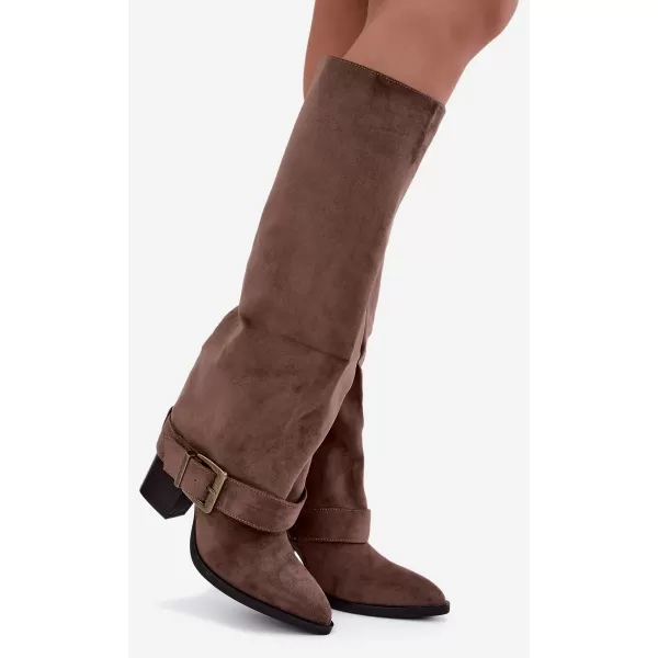  Dámské kozačky BOTO MM-40 KHAKI 