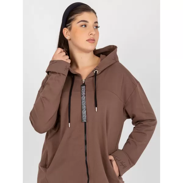  Dámská mikina RELEVANCE RV-BL-8266.34P BROWN 