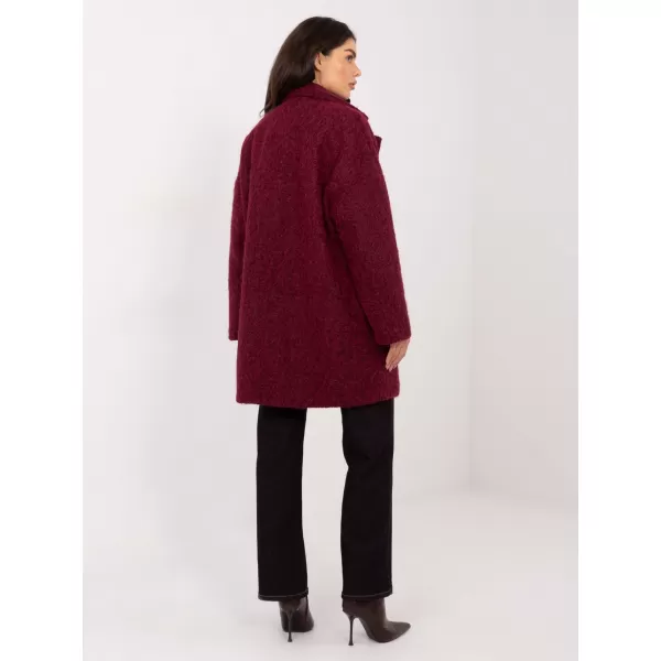  Dámský kabát FACTORY PRICE IT-PL-96965.19 BURGUNDY 