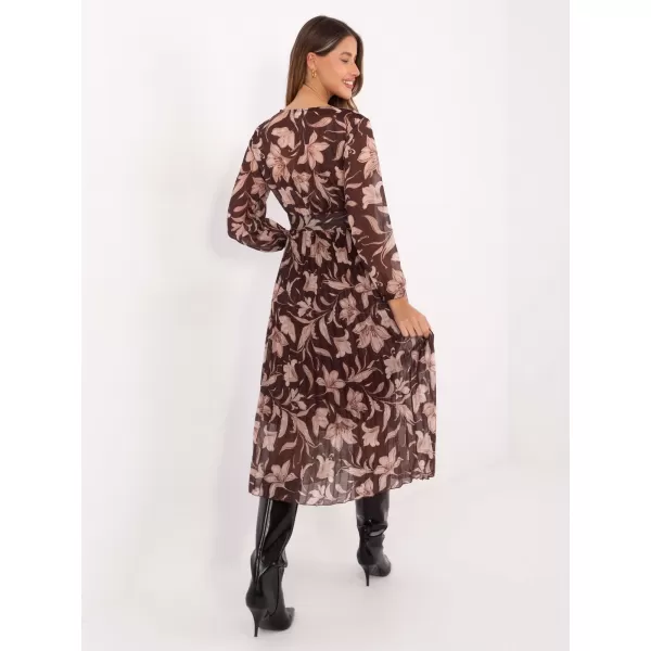  Dámské šaty ITALY MODA IT-SK-11389-1.28P BROWN 