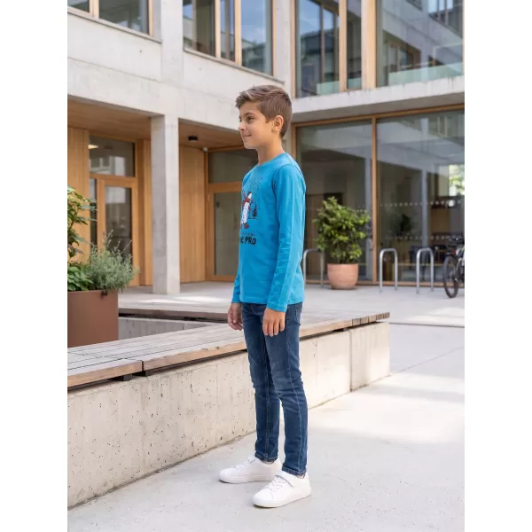  Dětské triko ALPINE PRO ECCO 2 NEON ATOMIC BLUE VARIANTA PA 