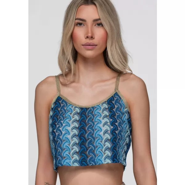  Dámská blůza OMBRE OW-TS-E0068 BLUE 