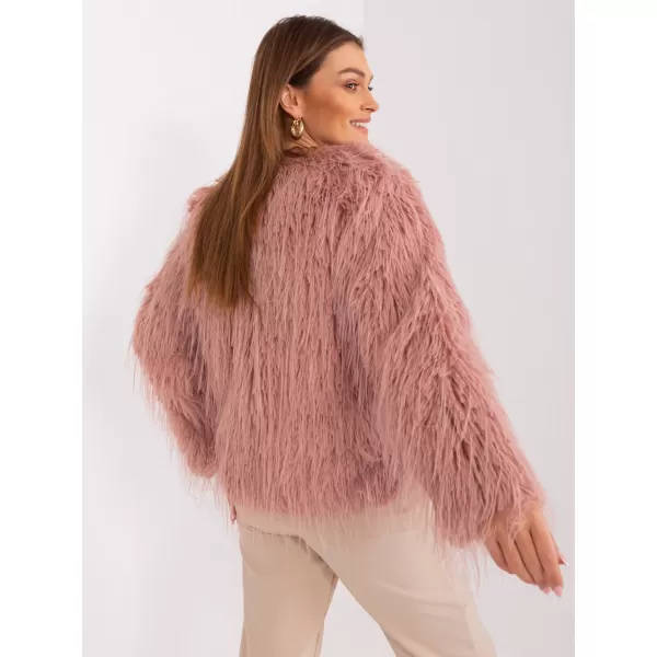  Dámská bunda WOOL FASHION ITALIA AT-KR-2359.96P DARK PINK 